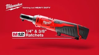 Milwaukee® M12™ 14quot and 38quot Cordless Ratchets [upl. by Imyaj]