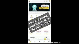 How to Redeem Interest  from Binance Flexible Savings [upl. by Sucram]