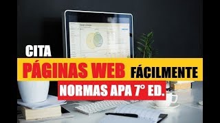 CÓMO CITAR PÁGINAS WEB FÁCILMENTE SEGÚN NORMAS APA SÉPTIMA EDICIÓN 7ma [upl. by Cagle]