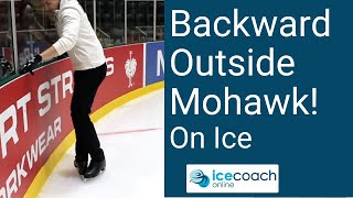 Breakdown of Unique Figure Skating Turn The Backward Outside Mohawk On Ice [upl. by Brander]