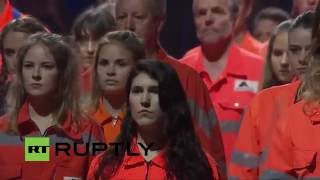 Gotthard Tunnel Inside Opening Ceremony [upl. by Eckel]