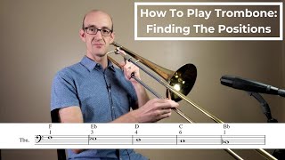 How To Play Trombone Finding The Positions [upl. by Llerdna]