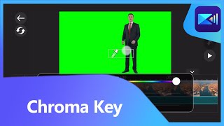 How to Use Chroma Key for GREEN SCREEN  PowerDirector Tutorial iOS amp Android [upl. by Cleon]