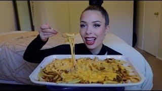 Chili cheese fries mukbang  story time [upl. by Lyj]