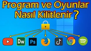 Program ve Oyunlar Nasıl Kilitlenir  Windows Programsız [upl. by Itnuahsa793]