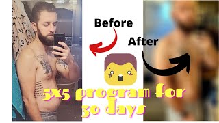 5x5 program 30 day results [upl. by Tulley71]