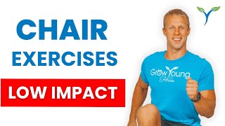 Chair exercises  Low Impact Exercises  Sitting Exercises [upl. by Perkoff]