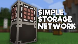 Simple Storage Network Mod Spotlight  Minecraft 1152 [upl. by Eciuqram]