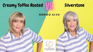 Noriko ALVA wig review  Creamy Toffee Rooted and Silverstone  NEW Noriko style [upl. by Harehs]