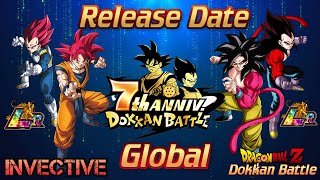 7TH ANNIVERSARY RELEASE DATE GLOBAL amp Upcoming Banners Dokkan Festival DBZ Dokkan Battle Global [upl. by Ennaylloh]