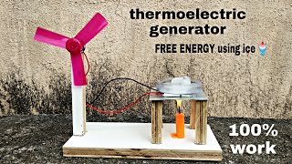 how to make thermoelectric generator at home  thermoelectric fan DIY [upl. by Nairadal]