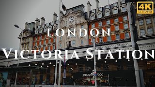 London Victoria Station Walk Through England 4K [upl. by Faydra793]