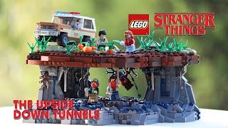 LEGO Upside Down Tunnels Scene Dig Dug From STRANGER THINGS  Custom LEGO MOC [upl. by Manda]