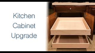 DIY Kitchen Cabinet Upgrade with Full Extension Pull Out Drawers [upl. by Ehcadroj]