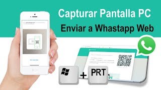 Como capturar pantalla del PC y enviar a WhastApp [upl. by Weinshienk38]