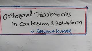 Orthogonal Trajectories in Telugu [upl. by Wall]