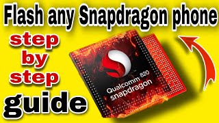 How to ReFlash your Stock Rom  fix Dead Mode and No Response  Edl mode Flashing for Qualcomm 2020 [upl. by Rudy643]