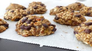 GALLETAS DE AVENA  PLATANO VEGANAS [upl. by Tito]