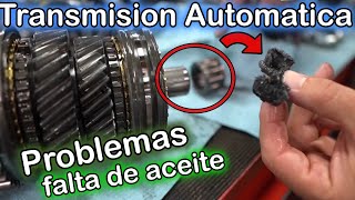 5 FALLAS por BAJO NIVEL de ACEITE en TRANSMISIONES AUTOMATICAS [upl. by Nesyla909]