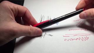 Uniball AIR review rollerball pen vs 207 and 307 [upl. by Filberte]