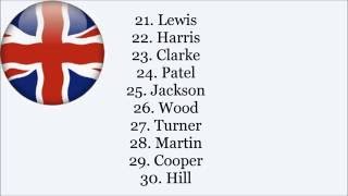 Top 100 British Surnames  Pronunciation© [upl. by Gudrun]