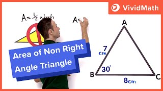 Area Of A NonRight Angle Triangle [upl. by Akcired358]