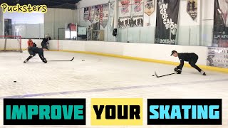 Ice hockey trainingImprove your skating Mohawk Transition [upl. by Meisel]