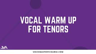 TENOR VOCAL WARM UP [upl. by Spanos510]