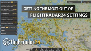 Tutorial Getting the most out of Flightradar24 Settings options [upl. by Ide]