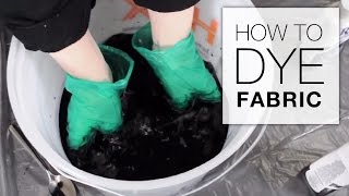 How to Dye Fabric Immersion Dye Technique Tutorial [upl. by Rubenstein]