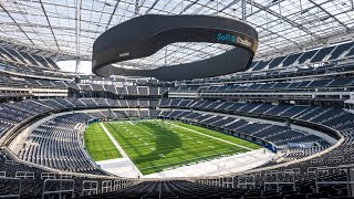 SoFi Stadium Tour in Los Angeles Home of the Rams and Chargers [upl. by Hsekin]