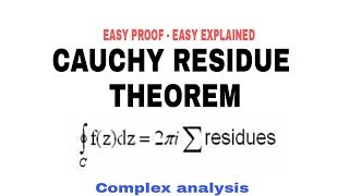 Cauchy residue theorem  complex analysis 🔥 [upl. by Amerak]