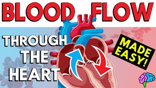 Blood Flow Through the Heart Made Easy in 5 Minutes [upl. by Animlehliw]