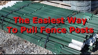 DIY TPost Puller The Easiest and Fastest Method [upl. by Riocard]