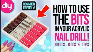 How to Use Acrylic Nail Drill Bits [upl. by Nosreh]