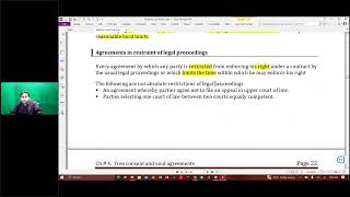 Quick Revision Ch 4 Expressely Declared Void Agreements [upl. by Gereld248]