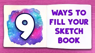 9 EASY DOODLES TO FILL YOUR SKETCHBOOK [upl. by Farrington681]