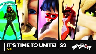 MIRACULOUS  GROUP TRANSFORMATION — Season 2 Generation Queen Bee Carapace Rena Rouge CN LB [upl. by Eidnahs]