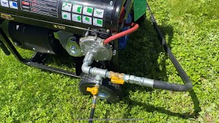 Making my Duromax XP12000EH Generator Trifuel By Adding Natural Gas Regulator [upl. by Rugen]