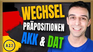 Wechselpräpositionen Dativ und Akkusativ  German TwoWay Prepositions [upl. by Collar]