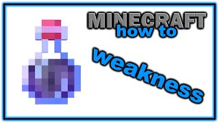 How to Make a Potion of Weakness  Easy Minecraft Potions Guide [upl. by Edward]