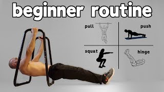 Beginner Calisthenics Workout At Home Full Routine [upl. by Nylleoj861]