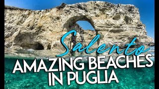 Perfect turquoise water beaches in Puglia [upl. by Clara]