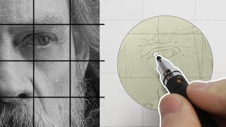 Start Drawing a Portrait  The Right Way Equipment Digital Grid Proportions amp Outlines Part I [upl. by Lessig299]