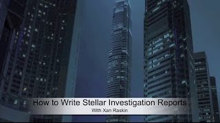 How To Write Investigation Reports [upl. by Ruthann]