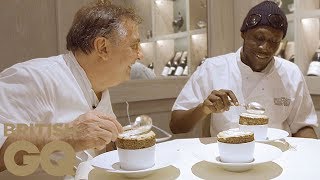 Stormzy and Raymond Blanc make pistachio soufflé  British GQ [upl. by Virgin]