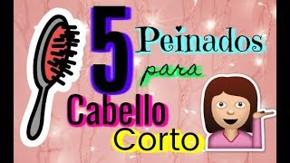 5 PEINADOS PARA CABELLO CORTO Ale Pro Makeup96 [upl. by Pulchi]