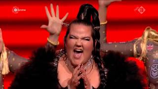 Netta  Toy LIVE quotHet grote songfestivalfeestquot 2019 [upl. by Ayhdnas]