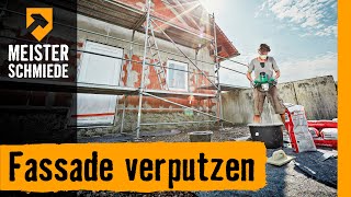 Fassade verputzen  HORNBACH Meisterschmiede [upl. by Ellerrad]