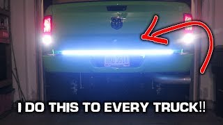 LED Tailgate Light Bar INSTALL Super BRIGHT [upl. by Imuyam]